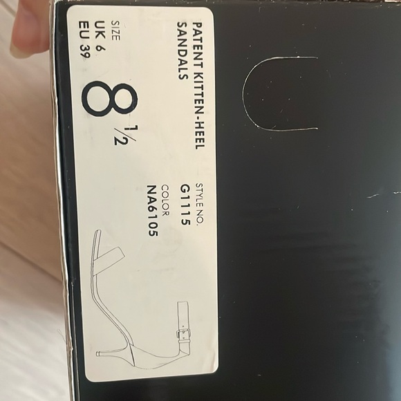 Patent sandals kitten heels jcrew. NIB - Picture 2 of 3